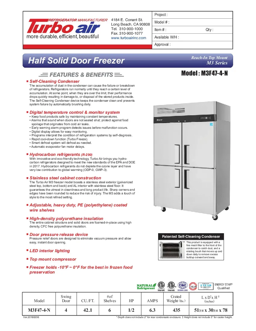 turbo-air-m3f47-4-n-freezer-reach-in-115v-two-section-self-contained-specsh-2607199hdecn.pdf