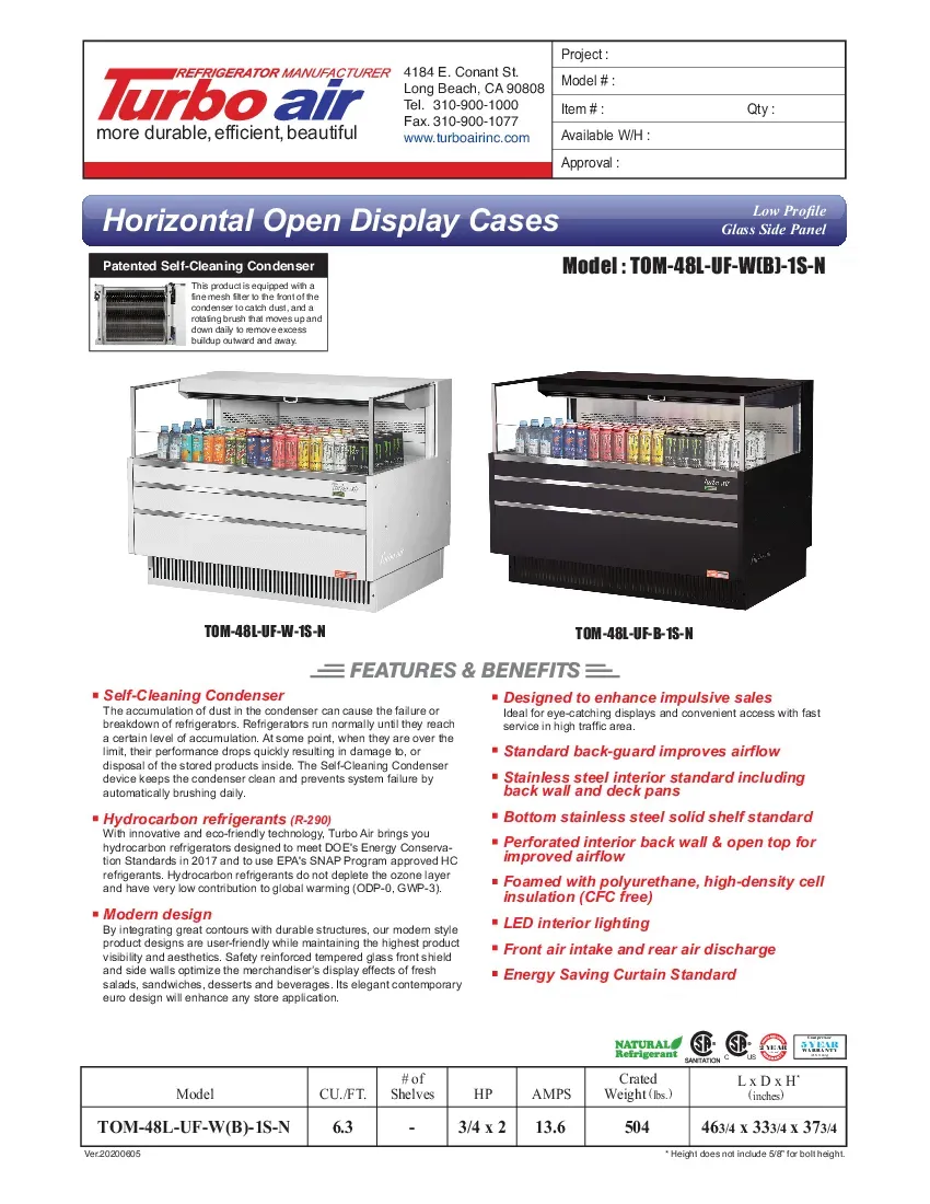 turbo-air-tom-48l-uf-w-b-1s-n-open-display-case-115v-black-specsheet-260719zk0gd6.pdf