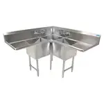 BK Resources , BKCS-3-18-14-24TS, Sink, Corner, Compartment