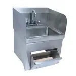BK Resources , BKHS-D-1410-SKTS-P-G, Sink, Hand