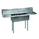 BK Resources , BKS-3-1014-10-12T, Sink, (3) Three Compartment