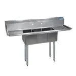 BK Resources , BKS-3-1014-10-15TS, Sink, (3) Three Compartment