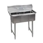 BK Resources , BKS-3-1014-10S, Sink, (3) Three Compartment