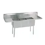 BK Resources , BKS-3-1824-14-18TS, Sink, (3) Three Compartment