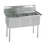 BK Resources , BKS-3-24-14S, Sink, (3) Three Compartment