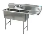 BK Resources , BKS6-2-24-14-24RS, Sink, (2) Two Compartment