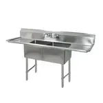 BK Resources , BKS6-2-24-14-24TS, Sink, (2) Two Compartment