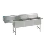 BK Resources , BKS6-3-1620-14-18LS, Sink, (3) Three Compartment