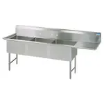 BK Resources , BKS6-3-24-14-24RS, Sink, (3) Three Compartment